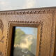 Antique hand carved  frame solid wood  19.5 cm x 13.5 cm