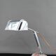 Large Desk Lamp, Chrome, Aluminum and Marble, Modernist Art Deco