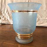Blue granite vase