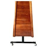 Vintage rolling room divider, Italy 1950s