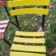 Vintage bistro metal chairs