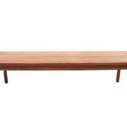 Banc minimaliste en teck Suède 1960