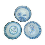 Trio of Ceramic Bowls with Japanese Patterns