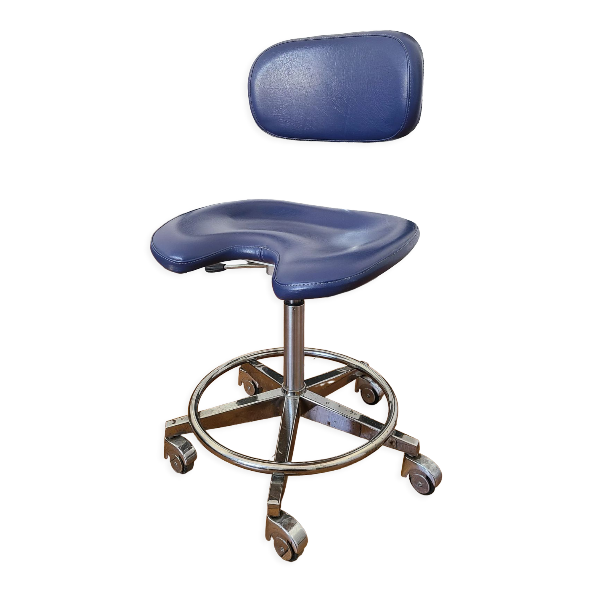 Fauteuil de dentiste en cuir vintage