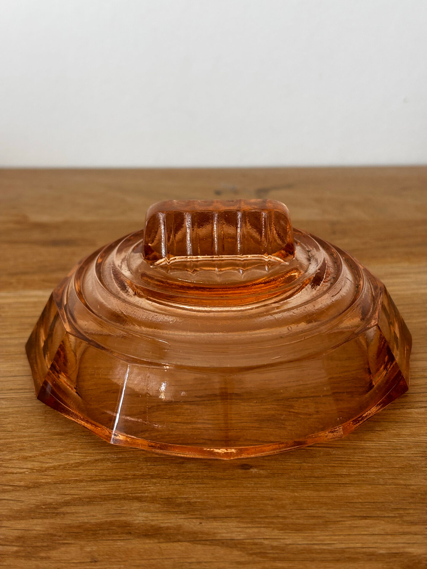 Old sugar bowl or pink glass sweet jar