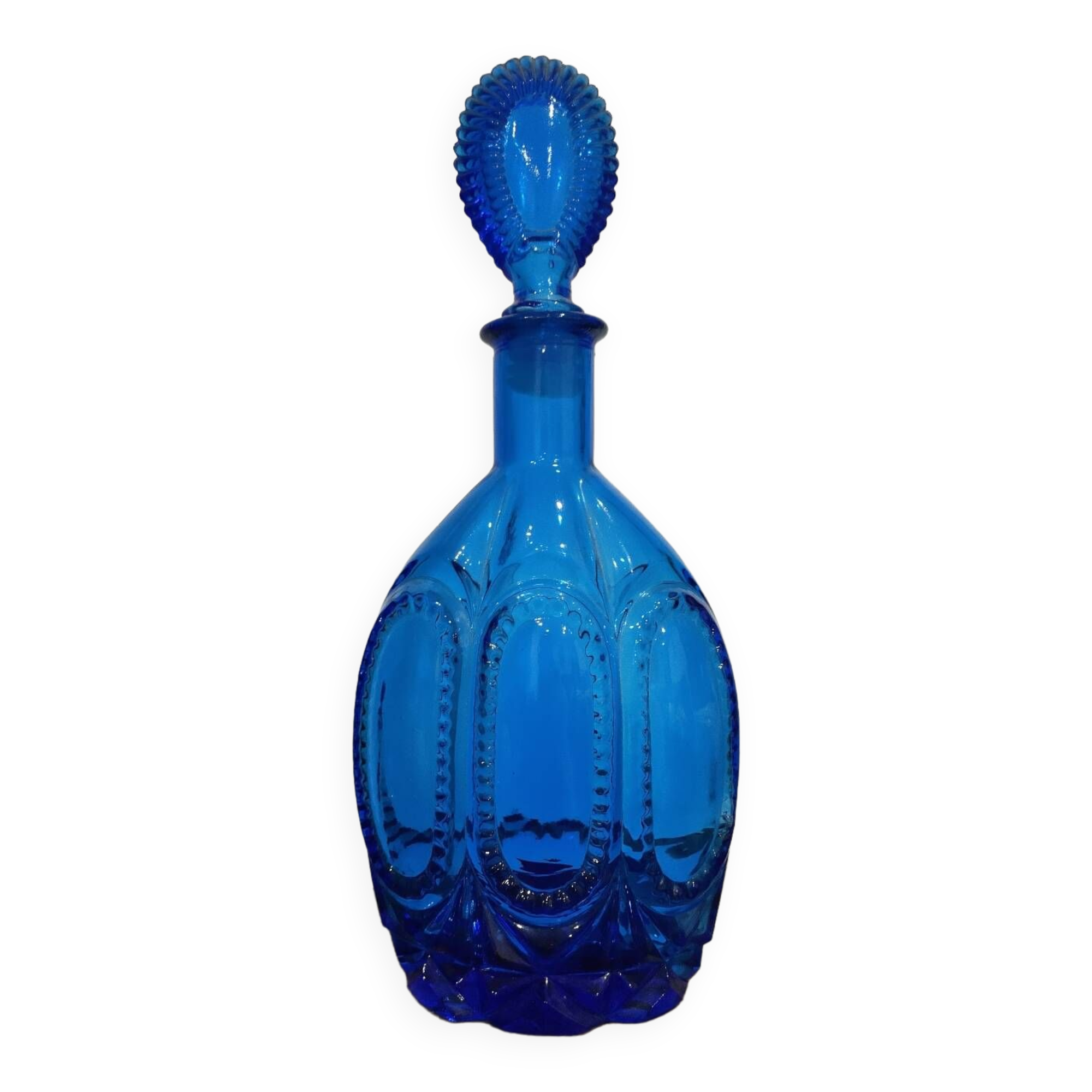 Cobalt blue perfume bottle style bottle