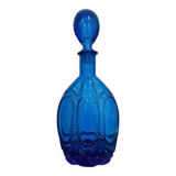 Bouteille bleue cobalt style flacon de parfum