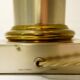 Maison Charles brass lotus desk lamp, 1960s