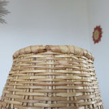 Scandinavian 70s rattan lamp