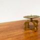 Mid-century brutalist metal candlestick, 1960s