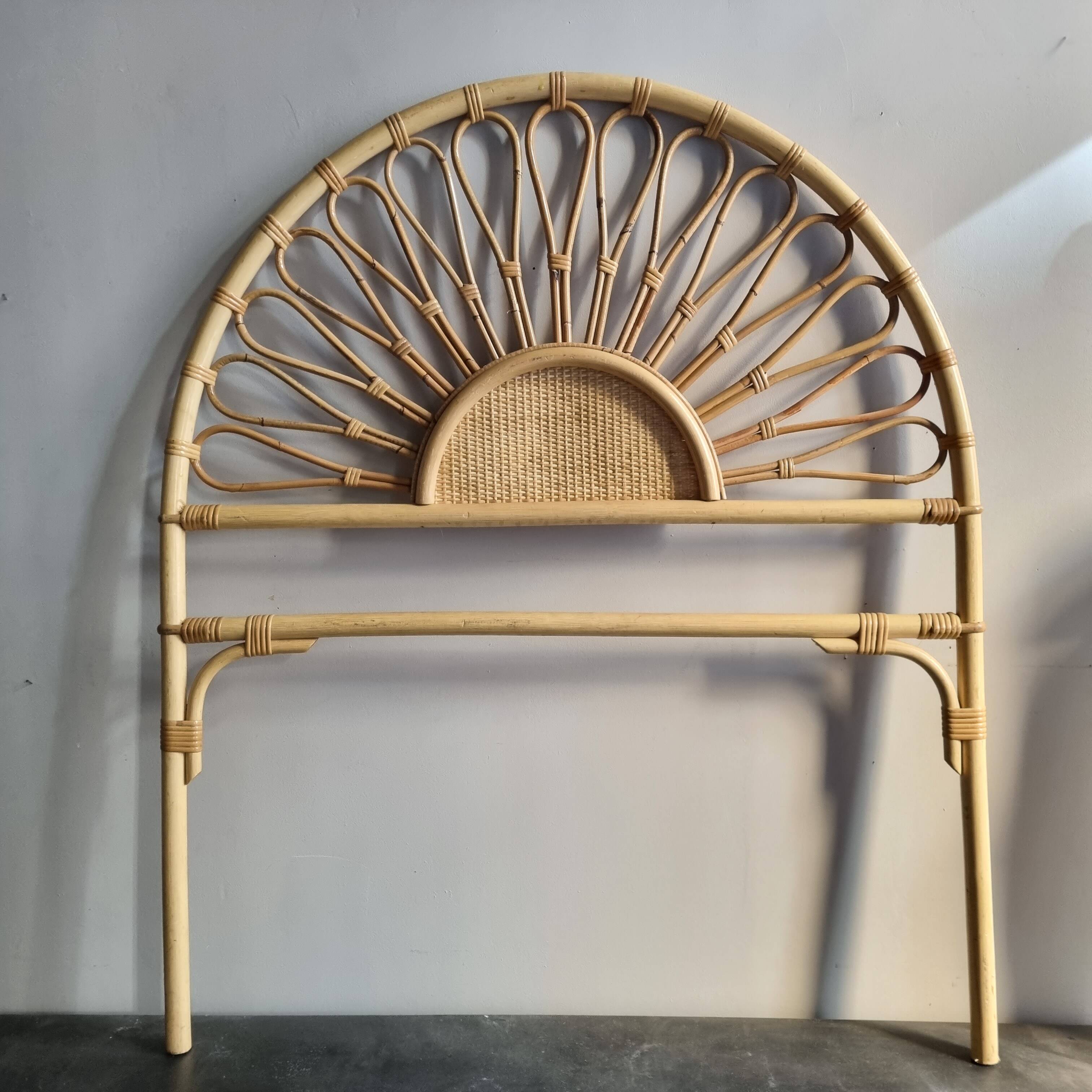 Rattan headboard