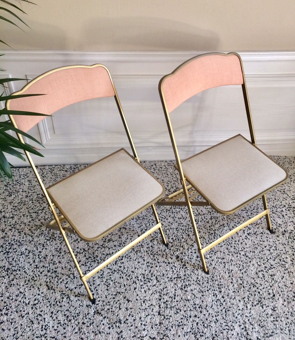Chairs folding vintage restored