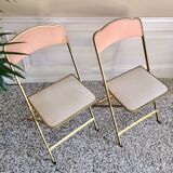 Chairs folding vintage restored