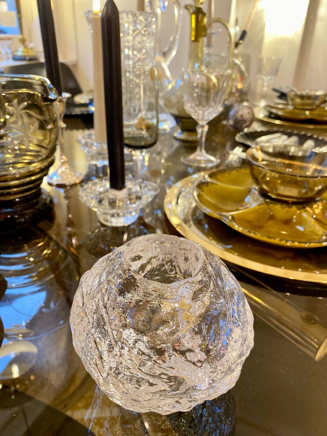 Snowball Candle Holder Ann Wärff for Kosta Boda, Sweden