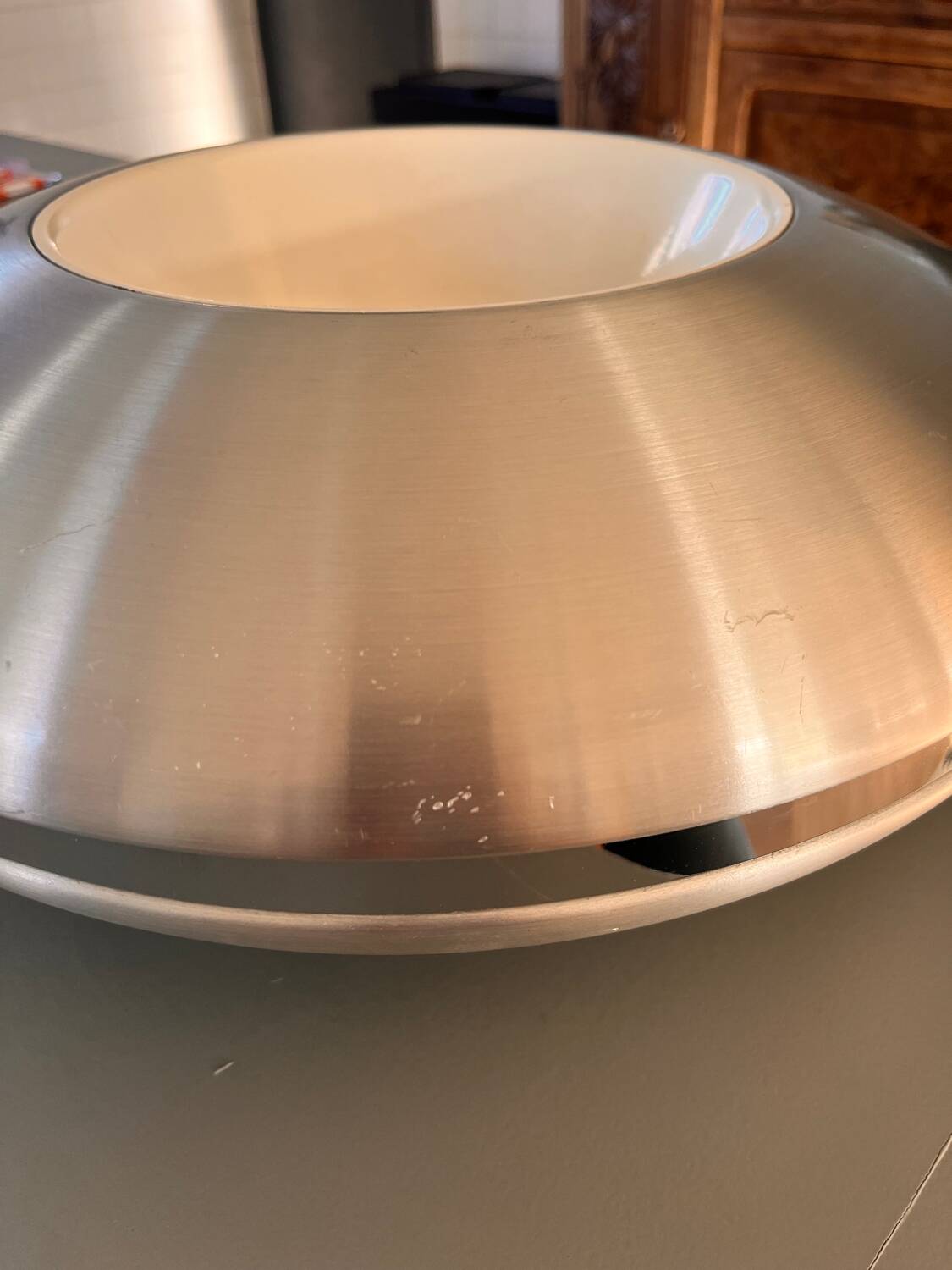 Superbe Lampe Suspension Design Vintage OVNI - Style Space Age/Mid-Cen