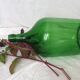 Dame Jeanne en verre vert émeraude