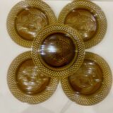 10 fish plates Digoin Sarreguemines