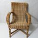 old rattan armchair for children