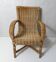 old rattan armchair for children