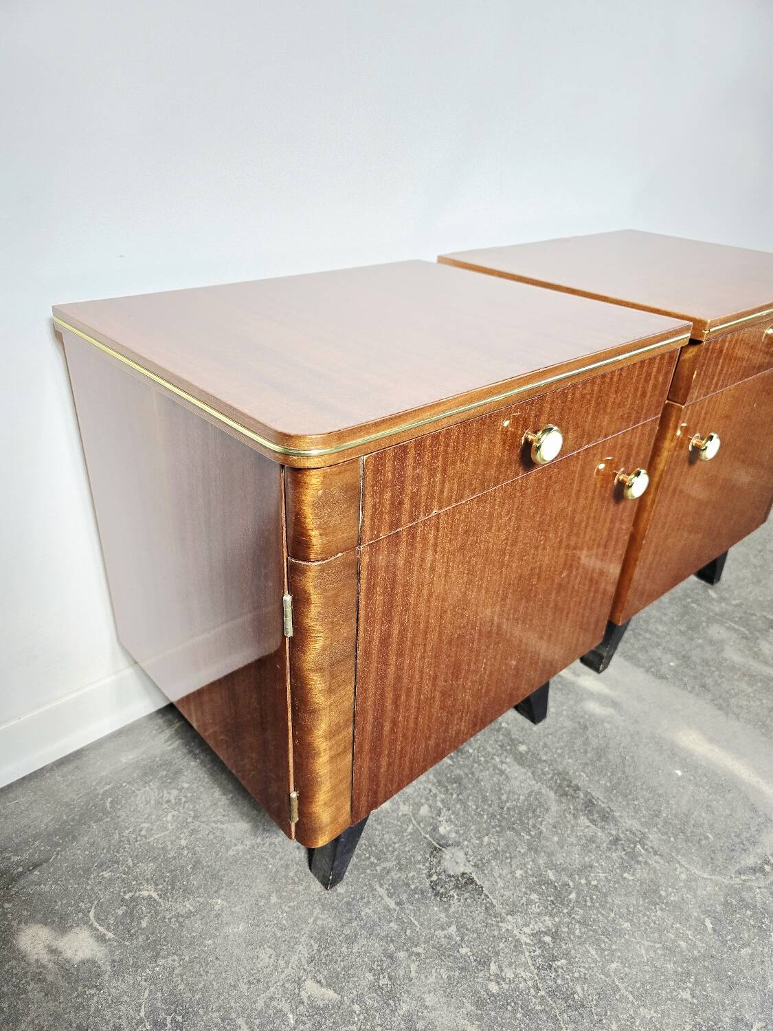 70s Mid Century Nightstand 1 of 2