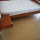 Scandinavian style bed in 140 with two integrated nightstands and two night lights