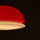1960s Red glass hanging lamp from Italy