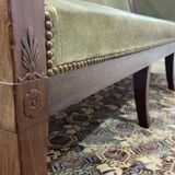 19th century Empire mahogany bench