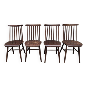 4 chaises en bois à - style scandinave