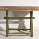 Antique trestle table made of pine wood – Central Europe, circa 1900