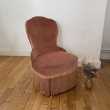 Old pink toad chair