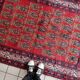 Handmade vintage Persian Hamadan rug 137cm x 210cm, 1960s