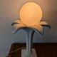 Vintage 80s white ceramic palm lamp