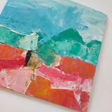 Abstract landscape painting