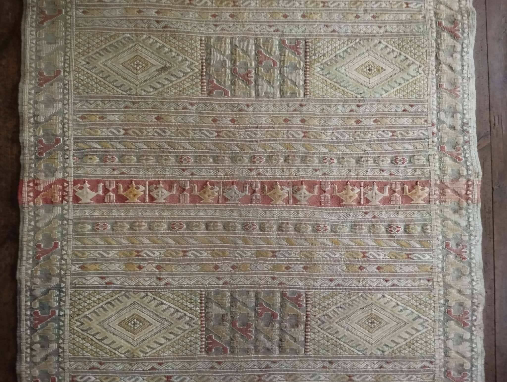 Handmade Berber Kilim Zemmour 187x115cm