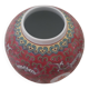 Vase chinois décor multicolore en porcelaine de chine