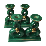 Pair of art deco candlesticks