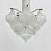 Mid-century Tulipan glass flushmount by Kalmar, Austria, 1960s