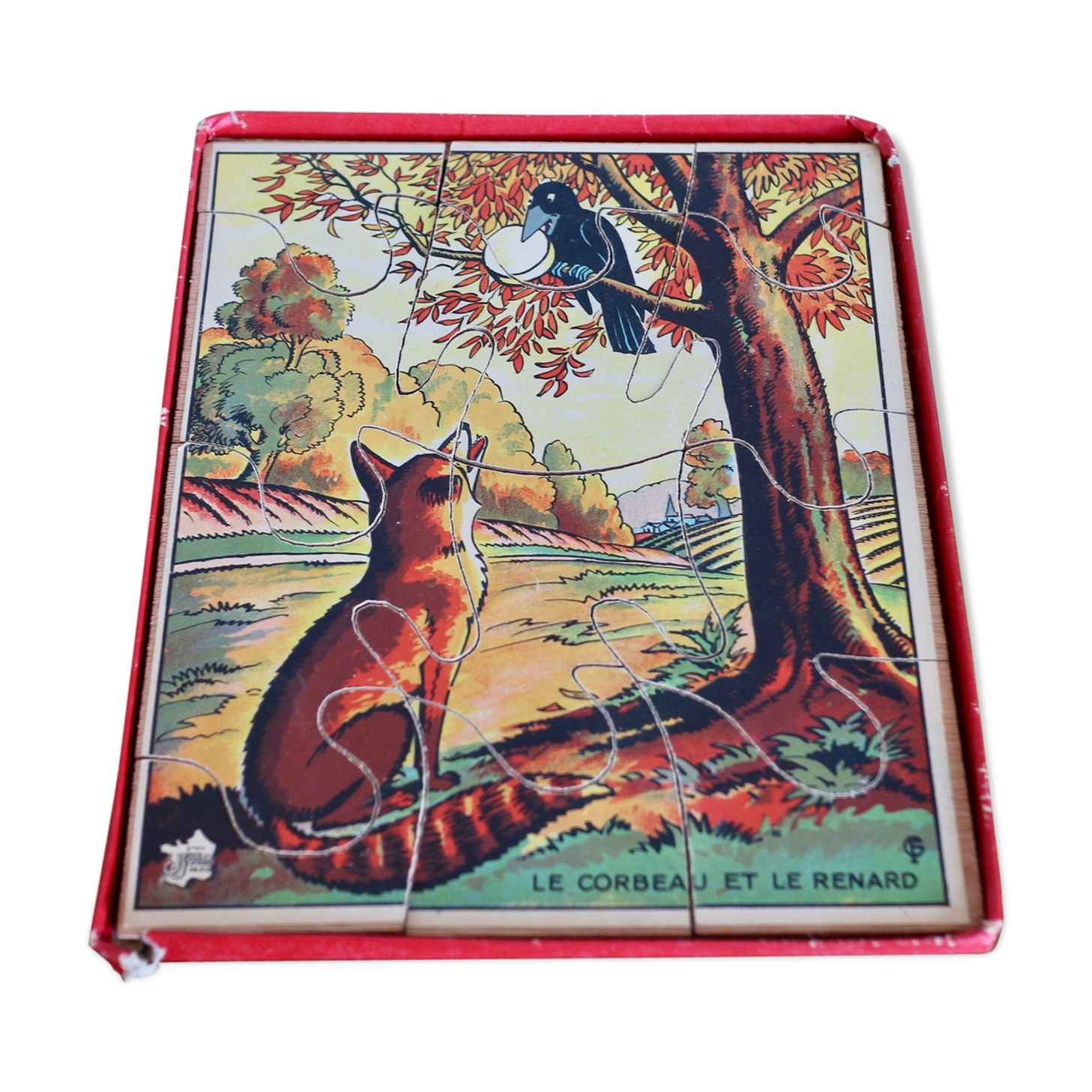 Ancient wooden puzzle the Fables of the Fountain