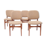 Lot 4 scandinavian chairs, Denmark, Vamdrup Stolefrabrik