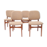 Lot 4 scandinavian chairs, Denmark, Vamdrup Stolefrabrik