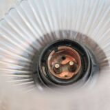 Vintage table lamp, Philips lamp, wood and glass lamp