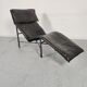 Tord Bjorklund leather chaise longue, 80s