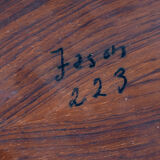 Set of two side tables made of rosewood by Kurt Østervig, produced by Jason Møbler, Denmark.