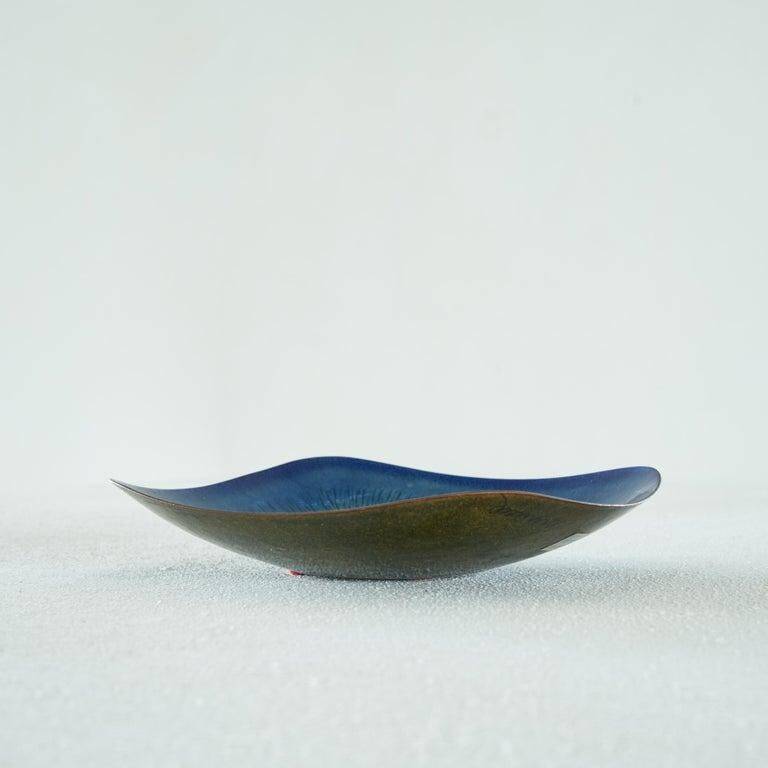 Enamelled bowl by Franco Bastianelli for Laurana Pesaro, 1960s.