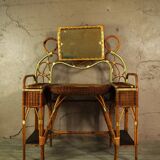 Art deco rattan dressing table 1920 (table and desk)