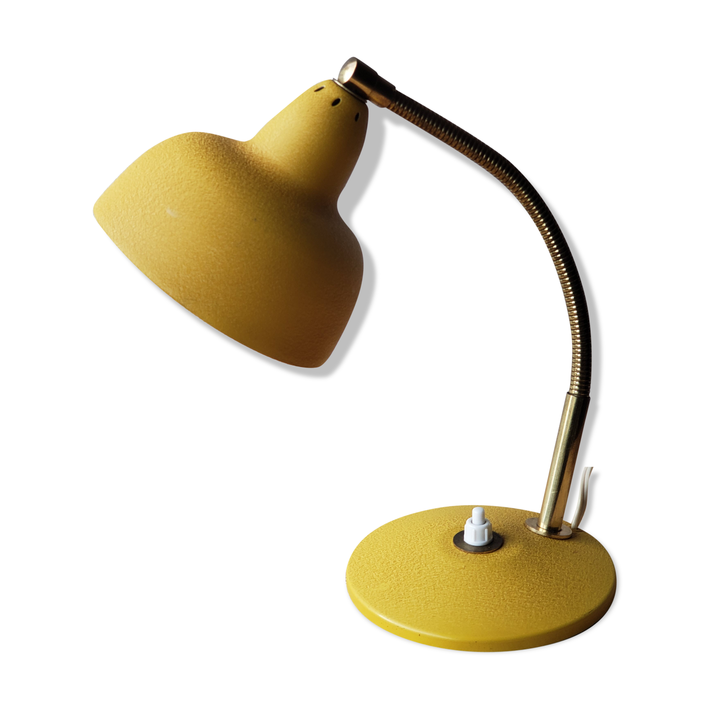 60s yellow desk lamp
