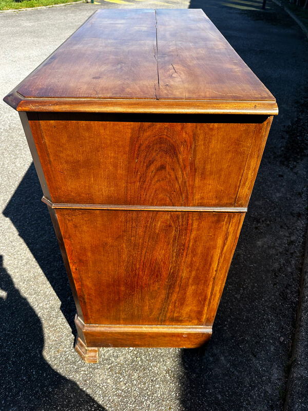 Secrétaire à abattant ancien en noyer – époque Louis-Philippe (XIXe si