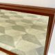 Vintage rectangular teak framed mirror