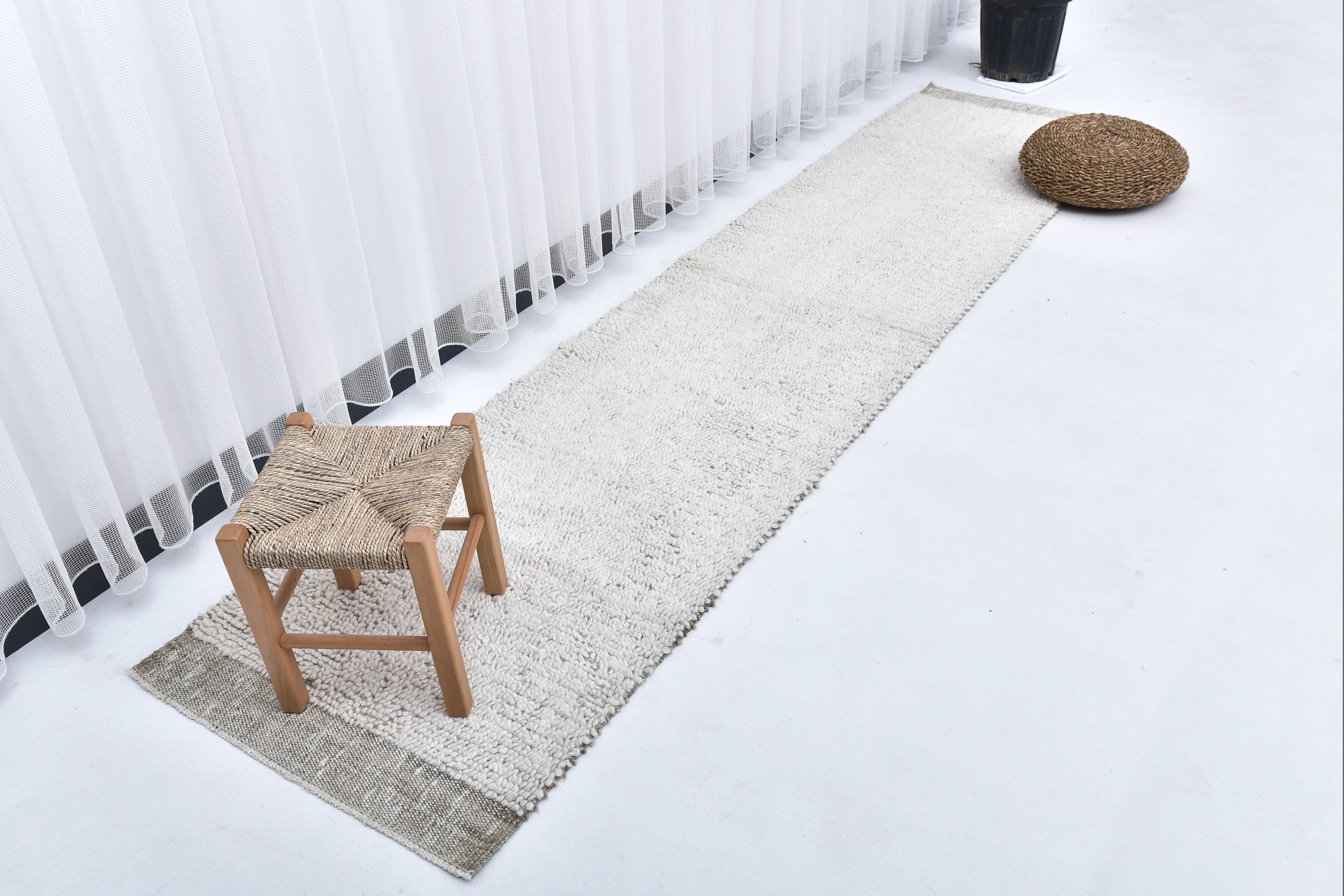 2x10 Handmade Contemporary Runner Rug 68x295Cm SK 241429