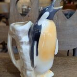 Pichet vintage pingouin barbotine